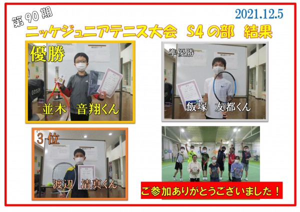 ジュニア結果S4