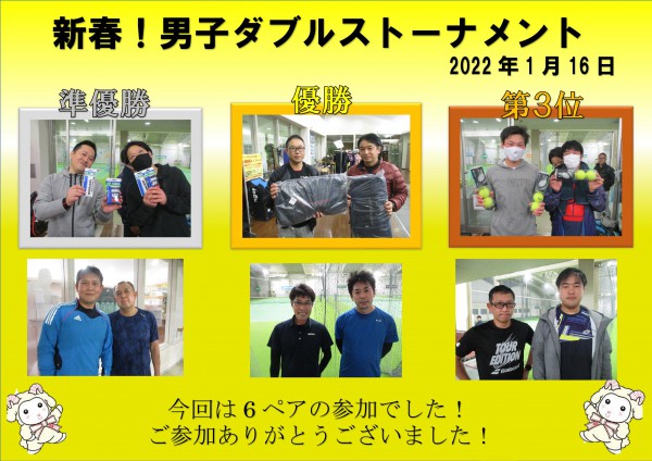 男子ダブルス結果POP1.16