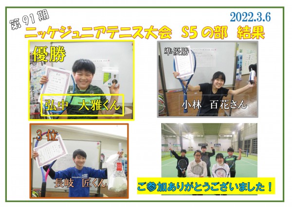 ジュニア結果S5